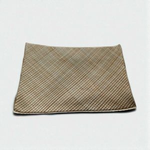 Alas Meja/Tikar Anyaman Eceng Gondok Diagonal Alami Multi-Fungsi (Ukuran Persegi Panjang)